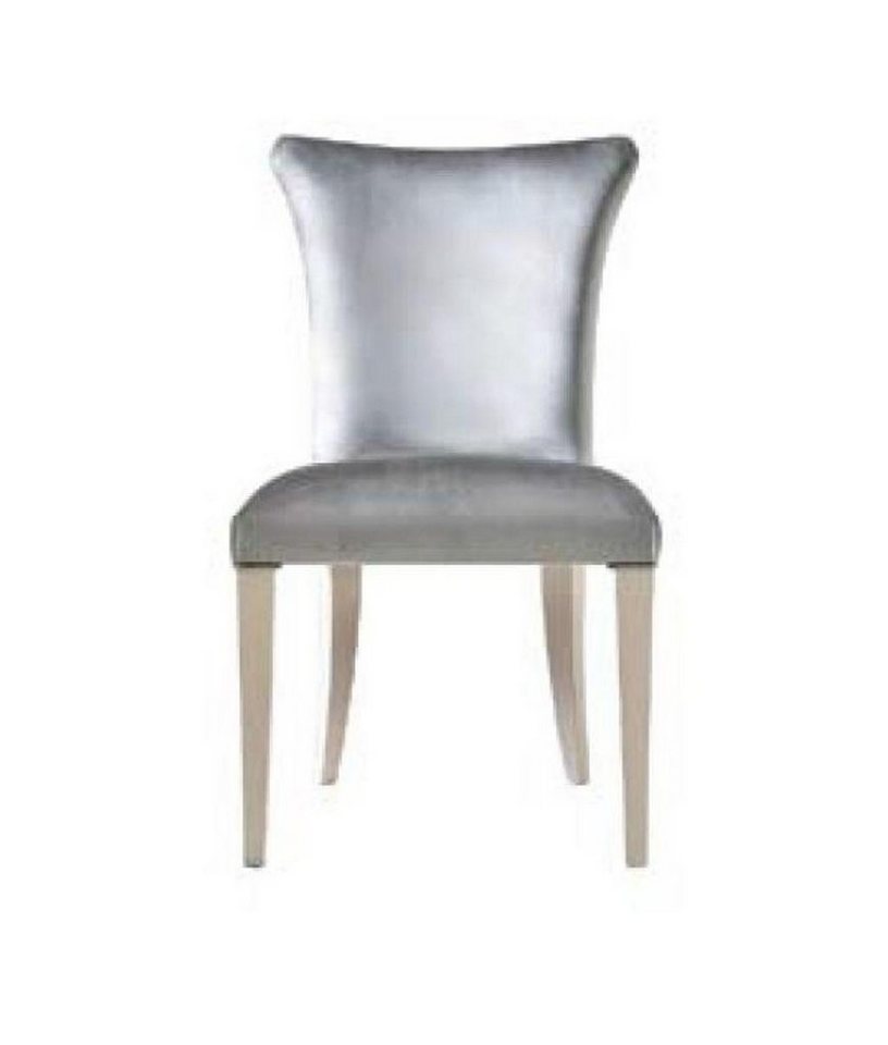 JVmoebel Stuhl, Esszimmerstuhl Stuhl Sitzer Sessel Esszimmer Stühle Holz Silber Modern von JVmoebel
