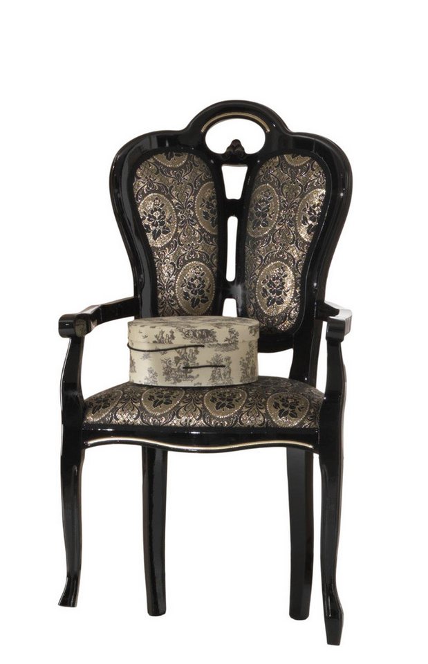JVmoebel Stuhl, Holz Stuhl Esszimmerstuhl Designer Textil Königliche Stühle Sessel Italien Möbel von JVmoebel