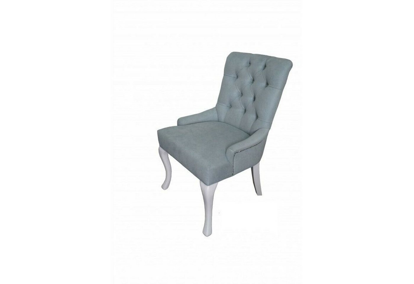 JVmoebel Stuhl Klassischer Chesterfield Blau Stuhl Sessel Polster Textil Stühle von JVmoebel