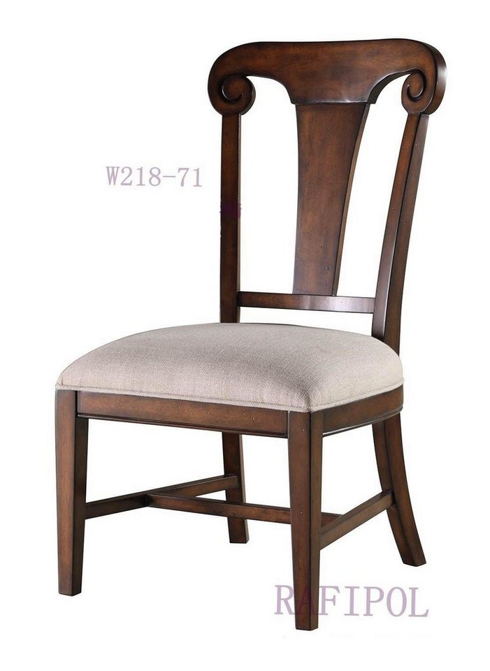 JVmoebel Stuhl, Luxus Design Polster Stuhl Stühle Sitz Esszimmer Holz Textil Sessel von JVmoebel