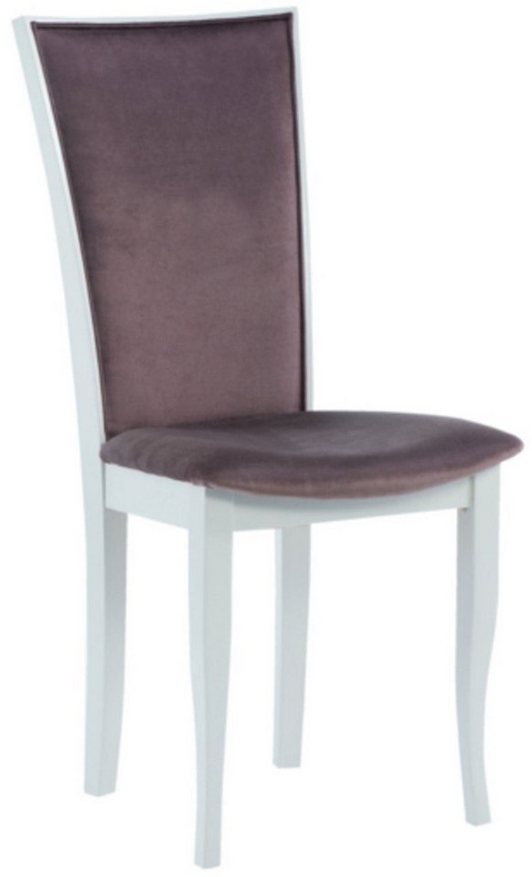 JVmoebel Esszimmerstuhl Luxus Design Polster Stuhl Sitz Lehn Büro Esszimmer Holz KPL Neu, Made in Europa von JVmoebel