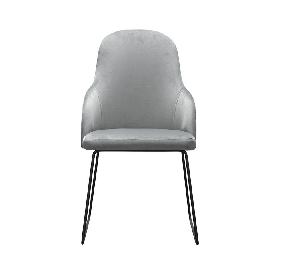 JVmoebel Stuhl Moderne Lehnstühle Gruppe 4 Stühle Set Grüne Polster Armlehne Design von JVmoebel