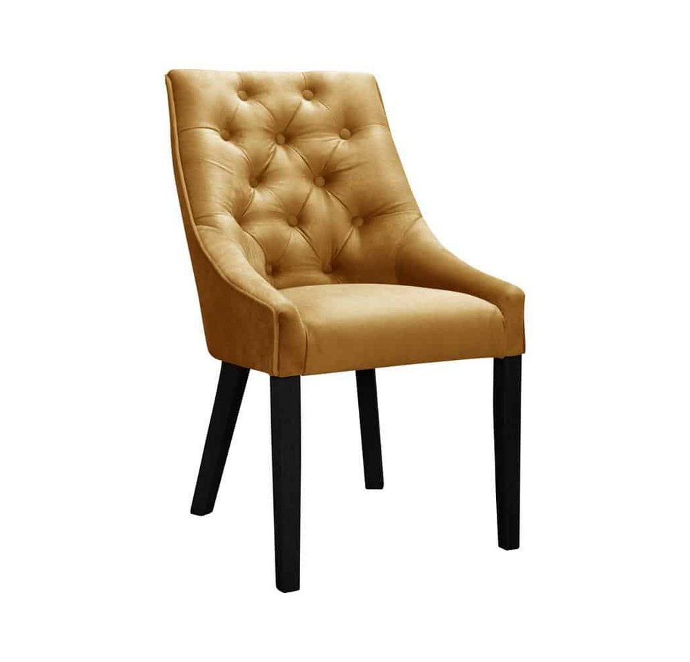 JVmoebel Stuhl Sessel Stuhl 1x Esszimmer Fernseh Lounge Textil Sitz Chesterfield von JVmoebel