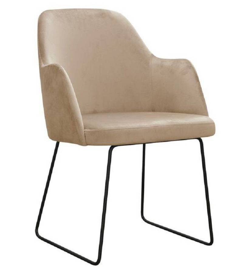 JVmoebel Armlehnstuhl 4er-Set Polsterstühle – Bequeme Lounge- & Esszimmer-Sessel aus Textil, Made in Europa von JVmoebel