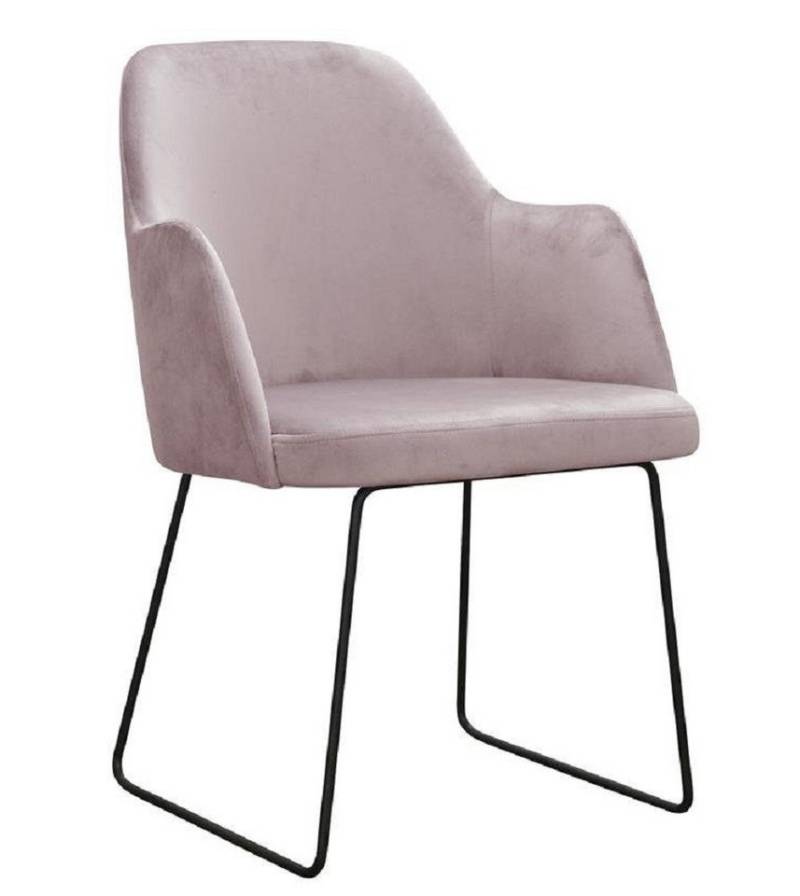 JVmoebel Armlehnstuhl 4x Esszimmer Polsterstuhl Fernseh Lounge Sitz Sessel Set Club Textil, Made in Europa von JVmoebel