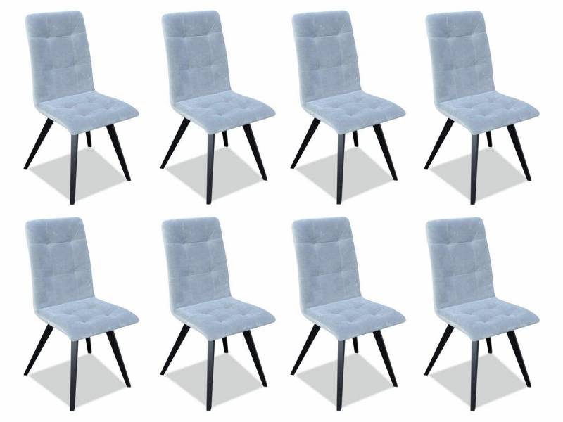 JVmoebel Stuhl 8x Esszimmer Polsterstuhl Fernseh Lounge Textil Sitz Sessel Set Club, Made in Europa von JVmoebel
