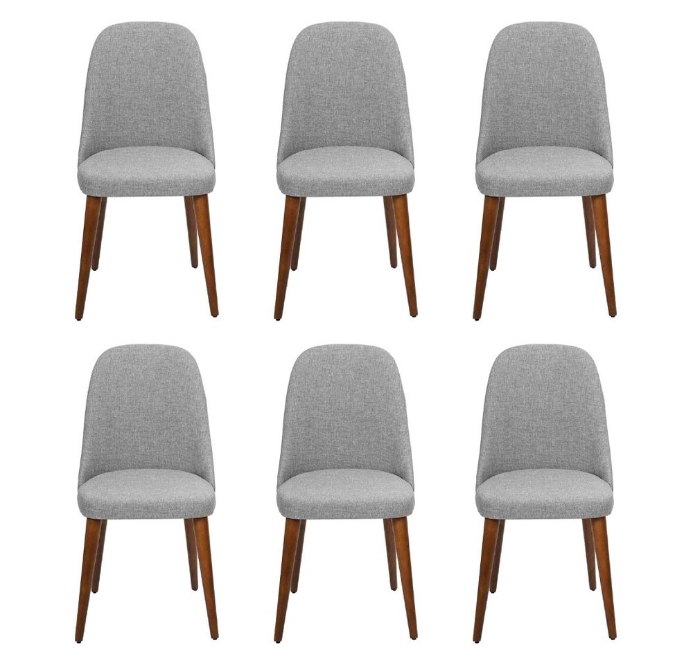 JVmoebel Esszimmerstuhl Elegante Designer Holzstühle für Esszimmer – 6er Set in Grau, Made in Europa JVmoebel Esszimmerstuhl Elegante Designer Holzstühle für Esszimmer – 6er Set in Grau, Made in Europa von JVmoebel