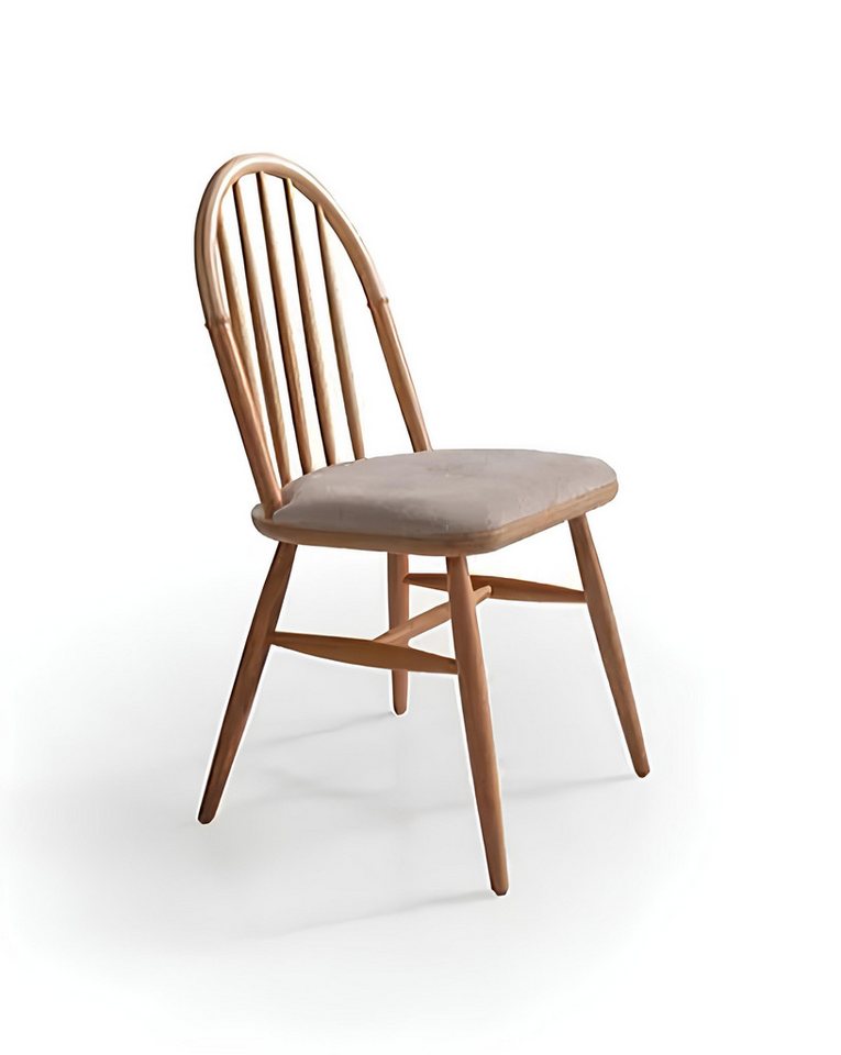 JVmoebel Holzstuhl Essstuhl Esszimmerstuhl mit Rückenlehne für Küche Gepolsterter Sitz (1 St), Made in Europa von JVmoebel