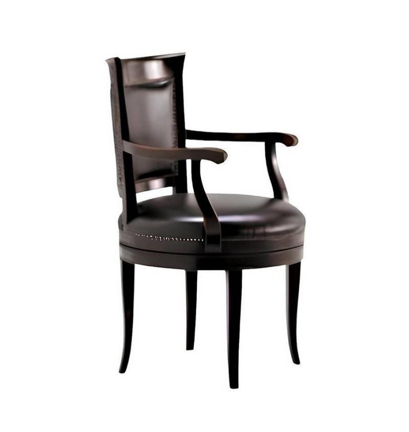 JVmoebel Stuhl Esszimmer Stuhl Holz Luxus Sessel Stühle schwarz Wohnzimmer Möbel, Made in Europa von JVmoebel
