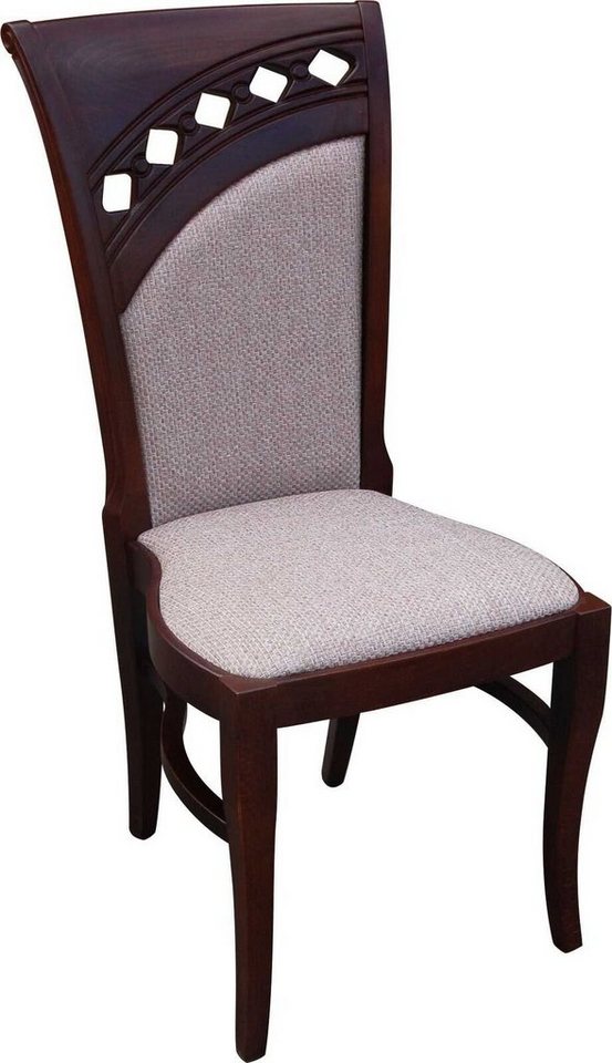 JVmoebel Esszimmerstuhl Esszimmer Stuhl Holz Luxus Weicher Sitz Wohnzimmer Möbel Polsterstuhl (1 St), Made in Europa von JVmoebel