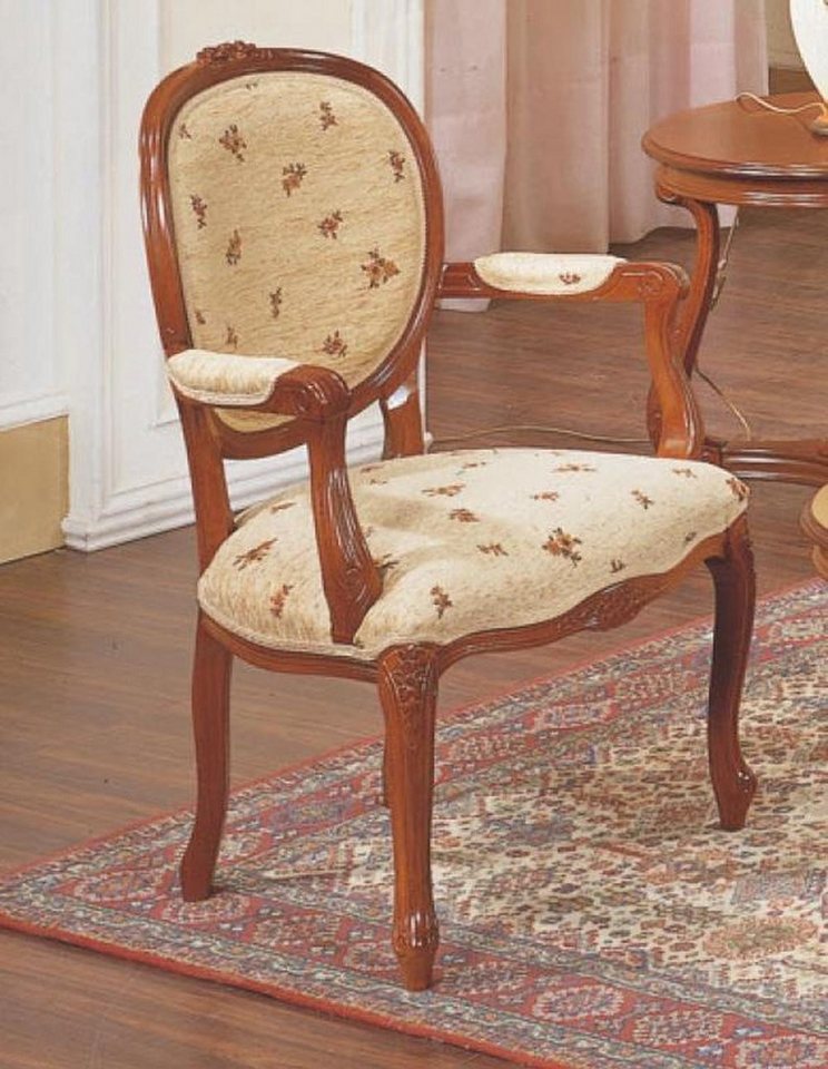 JVmoebel Armlehnstuhl Esszimmer Stuhl Luxus klassischer Holzstuhl Stühle Italienische Möbel, Made in Europa von JVmoebel