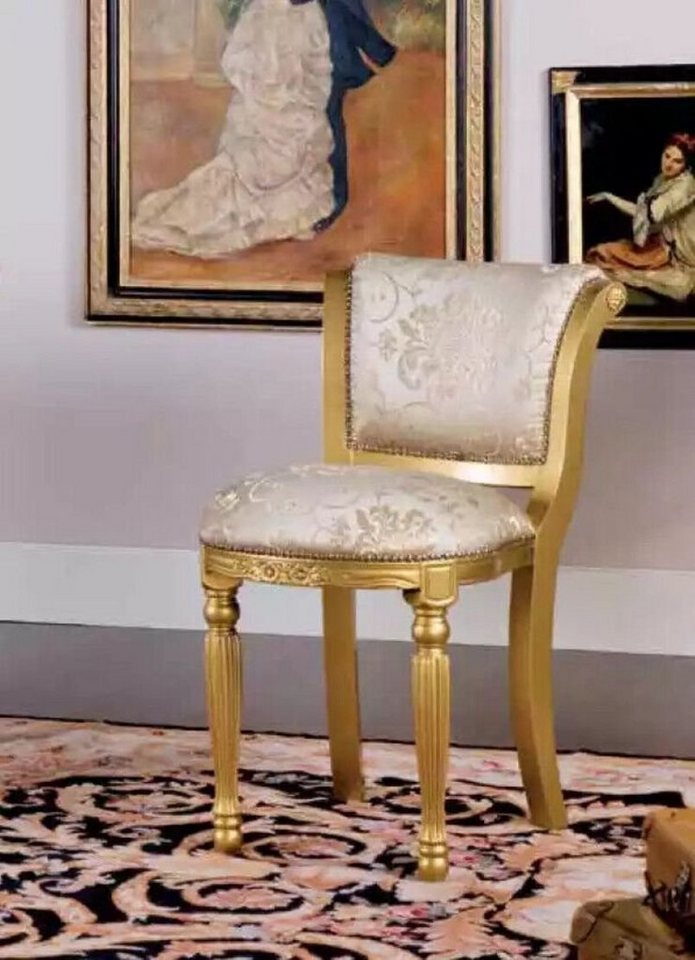 JVmoebel Stuhl Esszimmer Stuhl mit Armlehne Klassisch Neu Designer Polster (1 St), Made in Italy von JVmoebel