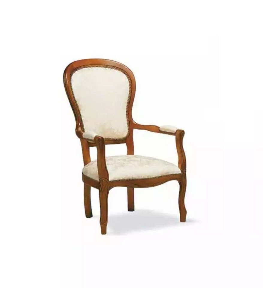JVmoebel Stuhl Esszimmerstuhl Klassische Stuhl mit Armlehne Designer Textil Möbel (1 St), Made in Italy von JVmoebel