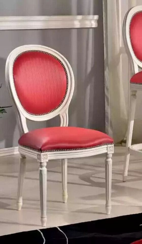 JVmoebel Esszimmerstuhl Rosa Polsterstuhl Klassischer Textil Sitzmöbel für Wohnzimmer (1 St), Made in Europa von JVmoebel