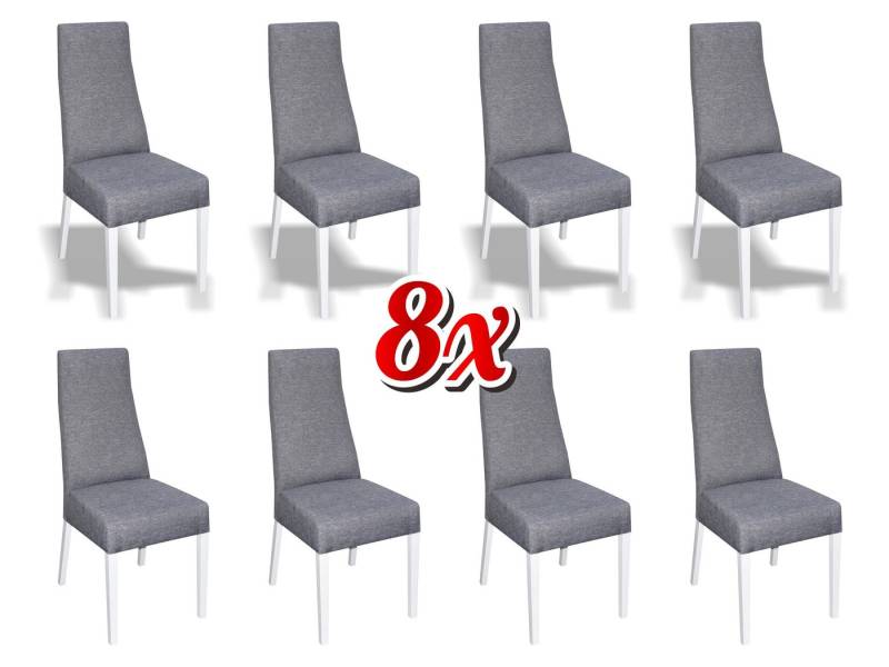 JVmoebel Esszimmerstuhl Grau Polsterstuhl Set für Esszimmer und Küche - Ledertextil Möbel, Made in Europa JVmoebel Esszimmerstuhl Grau Polsterstuhl Set für Esszimmer und Küche - Ledertextil Möbel, Made in Europa von JVmoebel