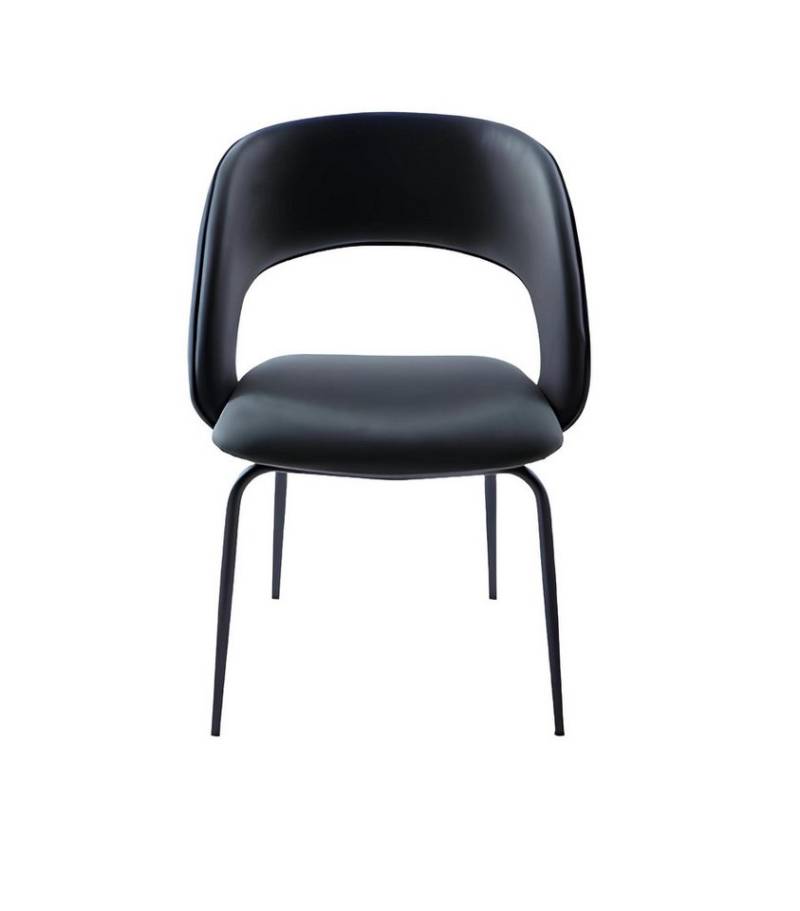 JVmoebel Esszimmerstuhl Küchenstuhl Stuhl Esszimmer Polsterstuhl Schwarz Esszimmerstuhl (1 St), Made in Europa von JVmoebel