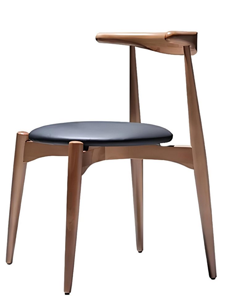 JVmoebel Stuhl Lehnstuhl Stuhl Esszimmer Moderne Design Braun Armlehne Polsterstuhl (1 St), Made in Europa von JVmoebel