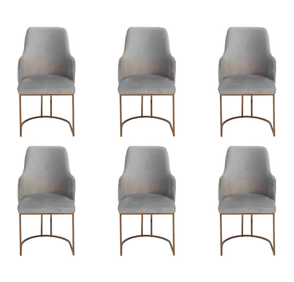 JVmoebel Stuhl Luxus grau Esszimmerstühle stilvoll Küchenstühle Moderne Design, Made In Europe von JVmoebel
