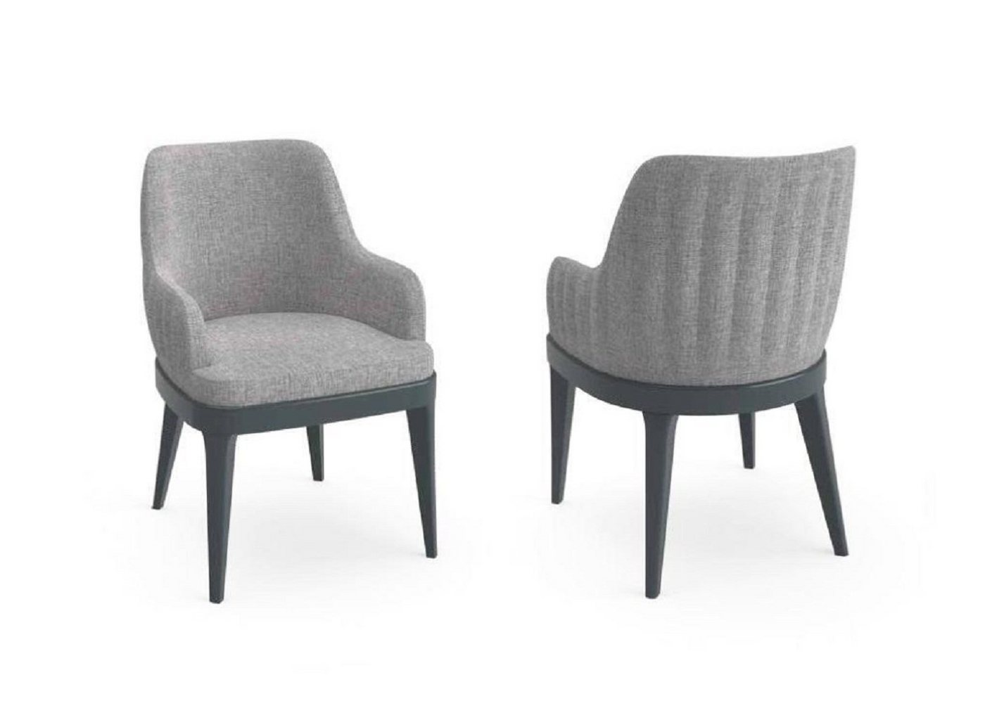 JVmoebel Stuhl Moderner Stühle Stoff Holz Design Stuhl Lehnstuhl Luxus Polster Textil (1 St), Made in Europa von JVmoebel