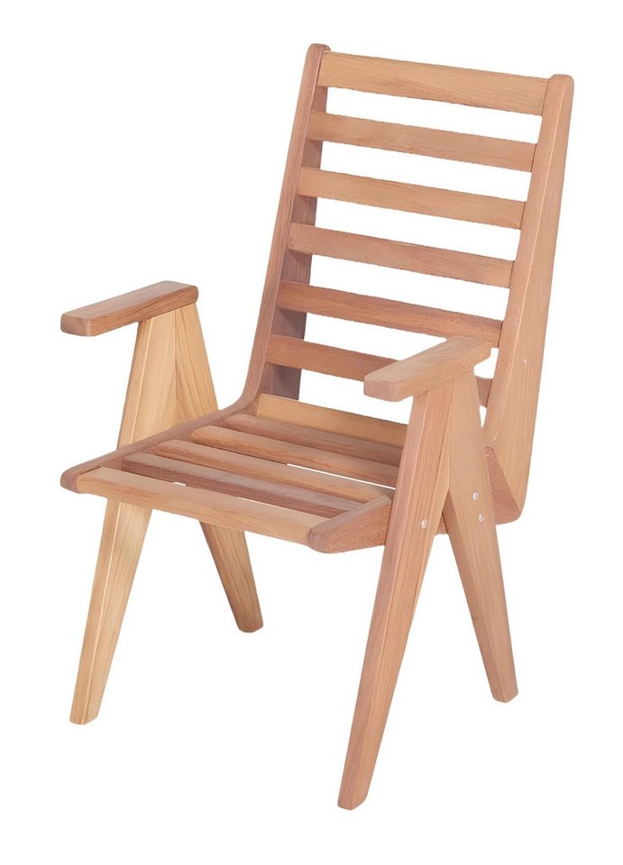 JVmoebel Stuhl Naturholzstuhl Stuhl Sessel Outdoor Möbel Garten Relax (1 St), Made in Europa von JVmoebel