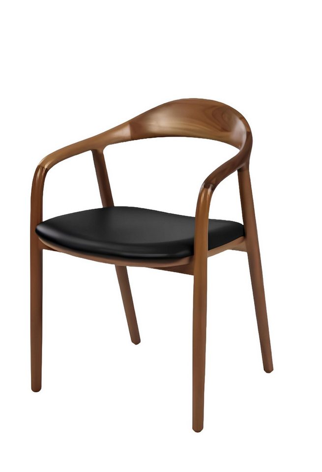 JVmoebel Armlehnstuhl Polsterstuhl Moderne Design Textil Stühl Braun Esszimmer Luxus Möbel (1 St), Made in Europa von JVmoebel