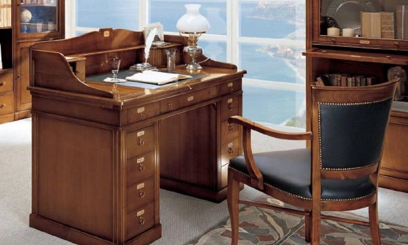 JVmoebel Stuhl Schreibtisch Stuhl aus Holz Armlehnen Büromöbel Design Office, Made in Europa von JVmoebel