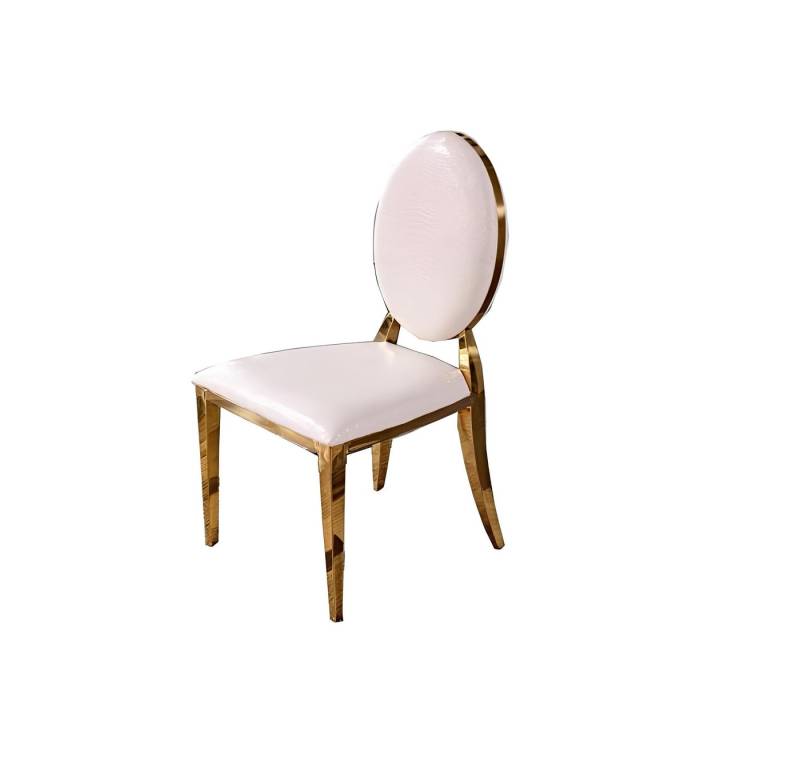 JVmoebel Stuhl Esszimmer Club Stühle Polsterstuhl Sessel Neu Lounge Edelstahl Stil, Made in Europa von JVmoebel