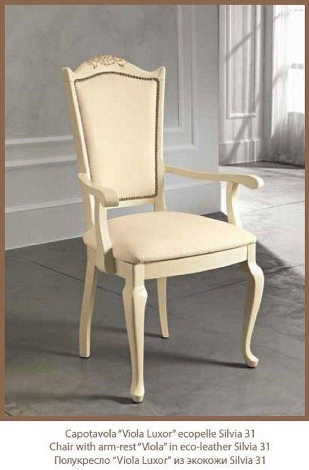 JVmoebel Stuhl Stuhl Esszimmer Möbel Italienische Luxus Design Art déco Lehn Italien von JVmoebel