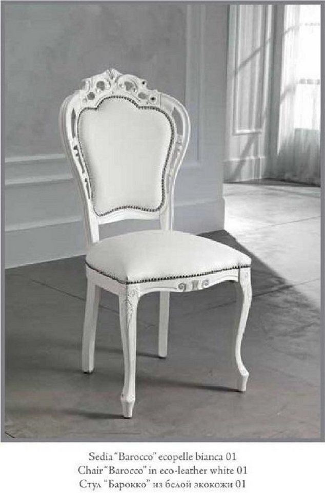 JVmoebel Stuhl Stuhl Esszimmerstuhl Holz Stühle Design Italienische Art déco Lehn Neu von JVmoebel