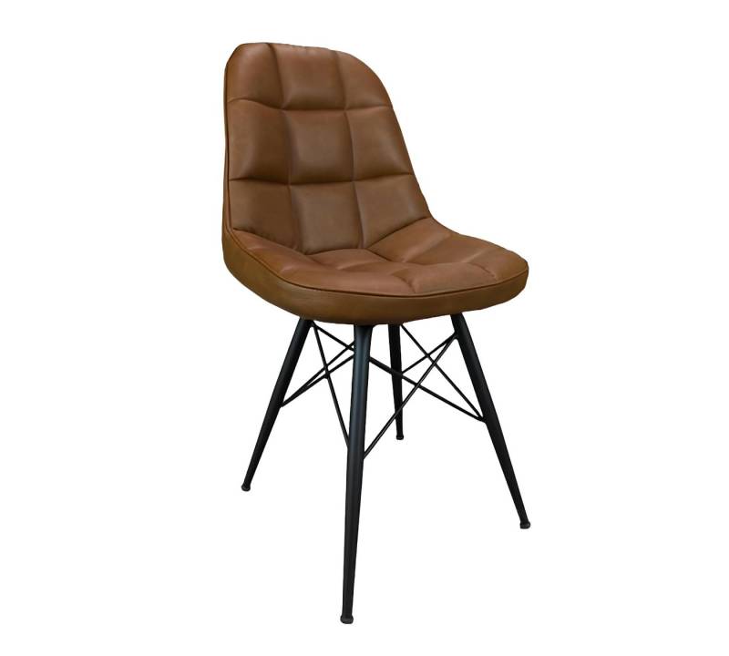 JVmoebel Küchenstuhl Stuhl Wohnzimmerstuhl Loungesessel Esszimmer Polsterstuhl Kunstleder (1 St), Made in Europa von JVmoebel