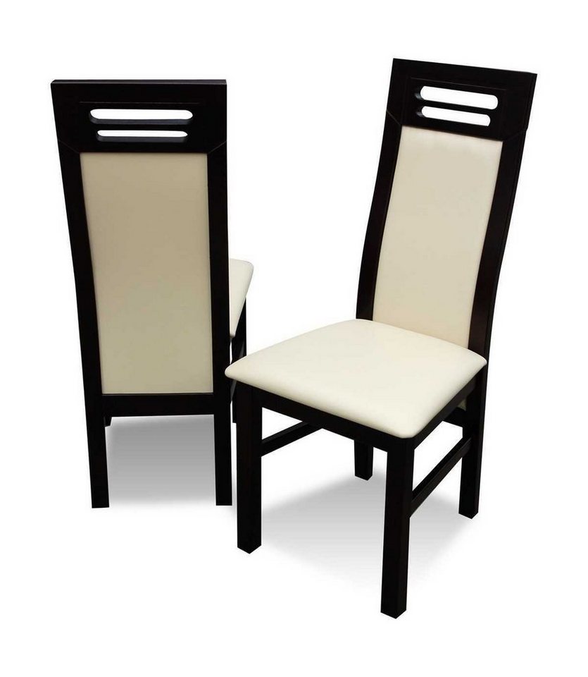 JVmoebel Stuhl Stuhl ohne Armlehne Esszimmerstuhl Holz Esszimmer Schwarz Design (1 St) von JVmoebel