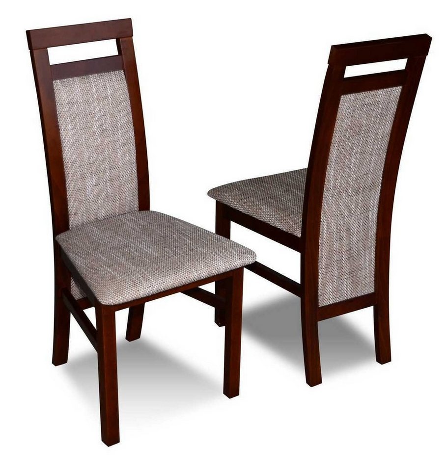 JVmoebel Stuhl Stuhl ohne Armlehnen Lehnstuhl Polster Holz Textil Holz Sessel Neu (1 St) von JVmoebel