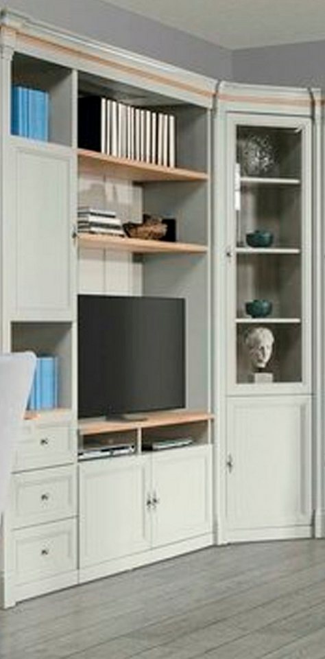 JVmoebel TV-Wand Amerkanische Stil System Möbel Wohnzimmer Büro Einrichtung Vitrine, Made in Europa von JVmoebel