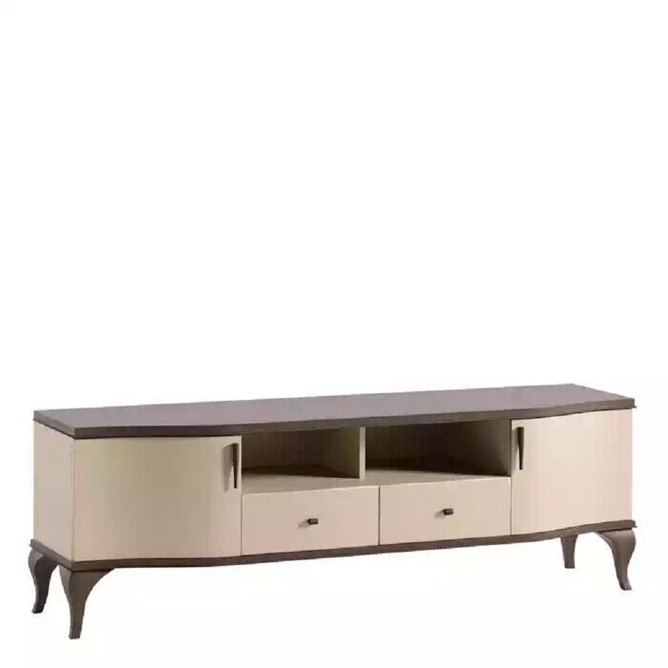 JVmoebel TV-Schrank Wohnzimmer TV-Schrank Holz Beige Modern Sideboard (1-St., TV-Schrank) Made in Europe von JVmoebel