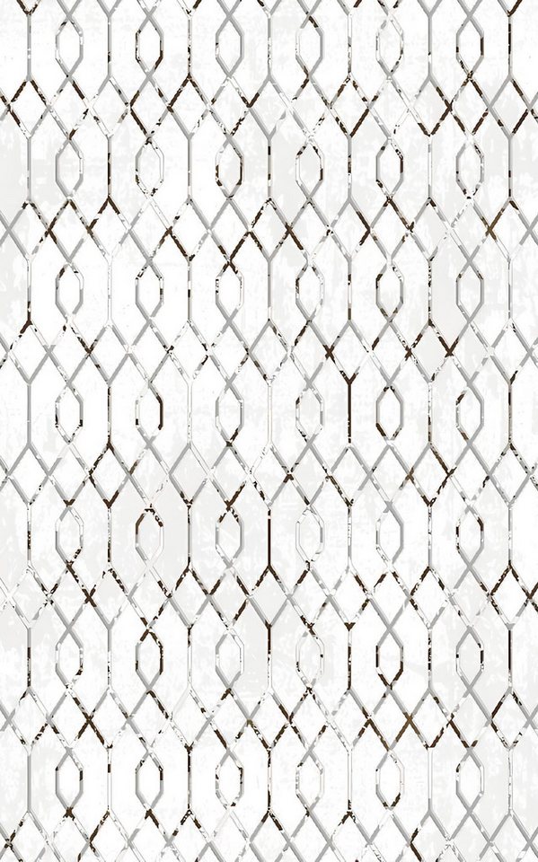 JVmoebel Teppich Wohnzimmerteppich Weiß Abstrakter Geometrisches Muster Silber Teppich, Höhe: 170 mm, Made in Europa JVmoebel Teppich Wohnzimmerteppich Weiß Abstrakter Geometrisches Muster Silber Teppich, Höhe: 170 mm, Made in Europa von JVmoebel