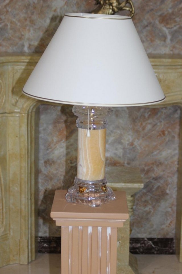 JVmoebel Tischleuchte Tischleuchte Lampe Nachttisch Tisch Lampe Konsolen Leuchten Sofort, Transparent-Amber von JVmoebel