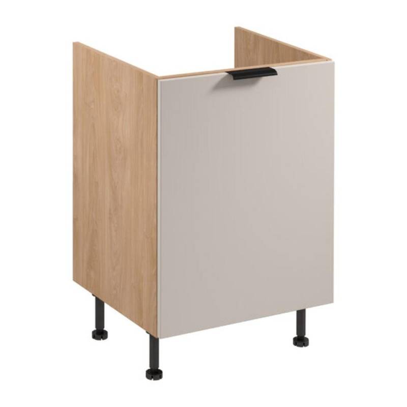 JVmoebel Unterschrank Beige Bodenunterschrank aus Holz – Küchenschrank Einzelschrank (1-St) Made in Europe von JVmoebel