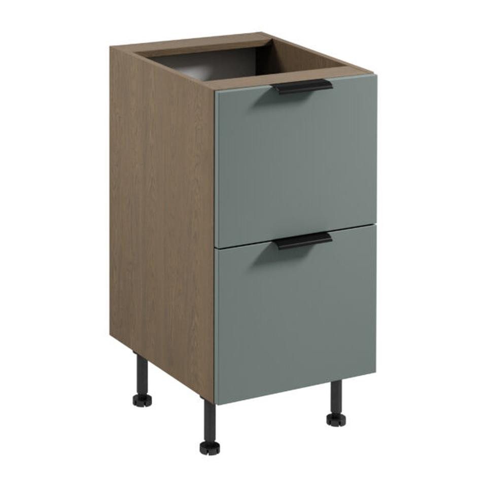 JVmoebel Unterschrank Küchenschrank Unterschrank Holz 2 Schubladen Braun Schubladenschrank (1-St) Made in Europe von JVmoebel