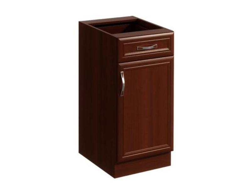 JVmoebel Unterschrank Küchenunterschrank Holz Braun mit Schublade und Regal (1-St) Made in Europe von JVmoebel