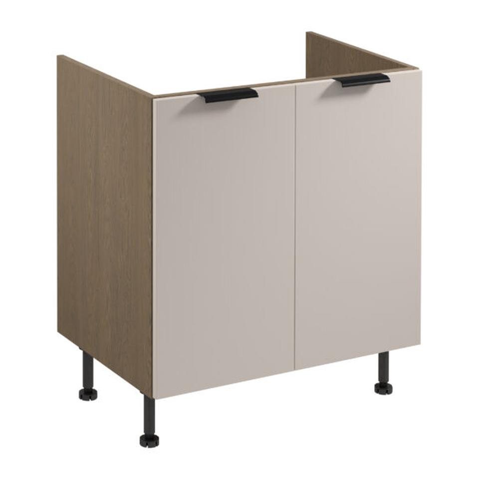 JVmoebel Unterschrank Spülbeckenunterschrank Holz Braun Küchenschrank für Spüle (1-St., Unterschrank) Made in Europe von JVmoebel