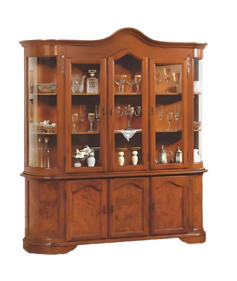 JVmoebel Vitrine Anrichte Braun Vitrine Glasschrank Möbel Sideboard Schränke Vitrinen Made in Europa von JVmoebel