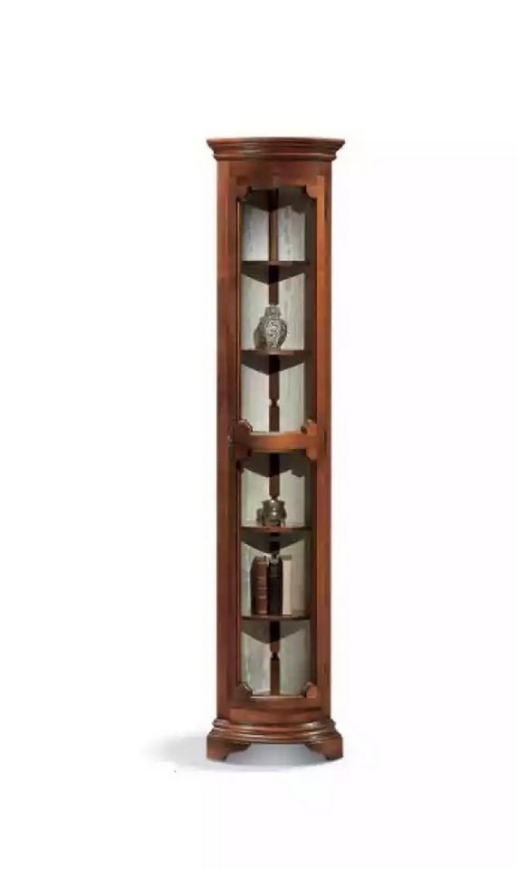 JVmoebel Vitrine Braun Holz Vitrine Schrank Kommode Regal für Wohnraum Neu (1-St., Vitrine) Made in Europa von JVmoebel