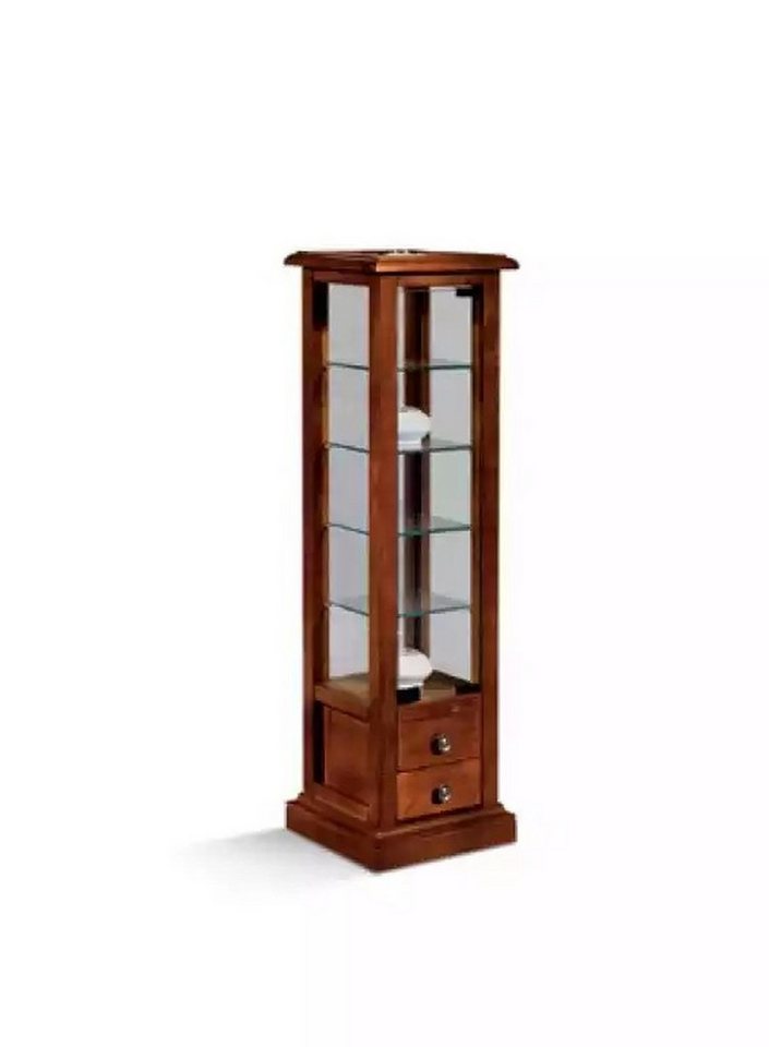 JVmoebel Vitrine Braune Glasvitrine aus Holz für das Wohnzimmer Möbel Neu (1-St., Vitrine) Made in Europa von JVmoebel