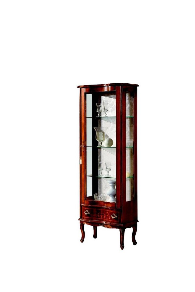 JVmoebel Vitrine Design Luxus Holz Vitrine Brauner Schrank Glas Türen Anrichte Made in Europa JVmoebel Vitrine Design Luxus Holz Vitrine Brauner Schrank Glas Türen Anrichte Made in Europa von JVmoebel