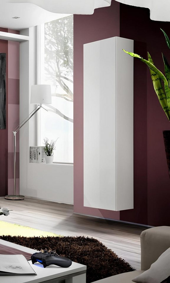 JVmoebel Vitrine Elegante weiße Hängeschrank Vitrine aus Holz für modernes Wohnzimmer Made in Europa JVmoebel Vitrine Elegante weiße Hängeschrank Vitrine aus Holz für modernes Wohnzimmer Made in Europa von JVmoebel