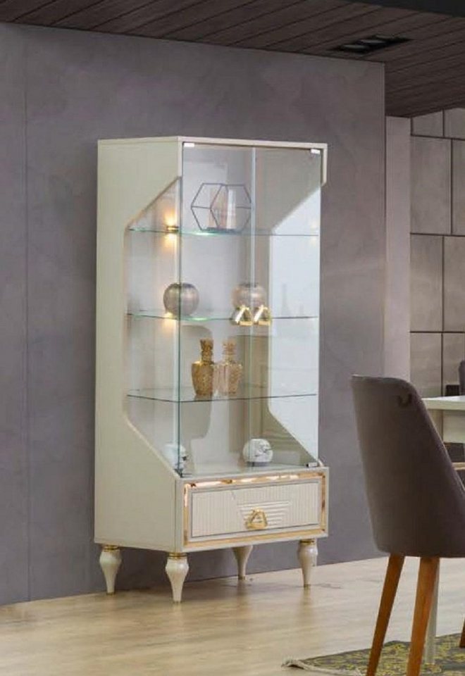 JVmoebel Vitrine Glas Holz Vitrinen Schrank Vitrine Möbel Anrichte Schränke Luxus Neu von JVmoebel