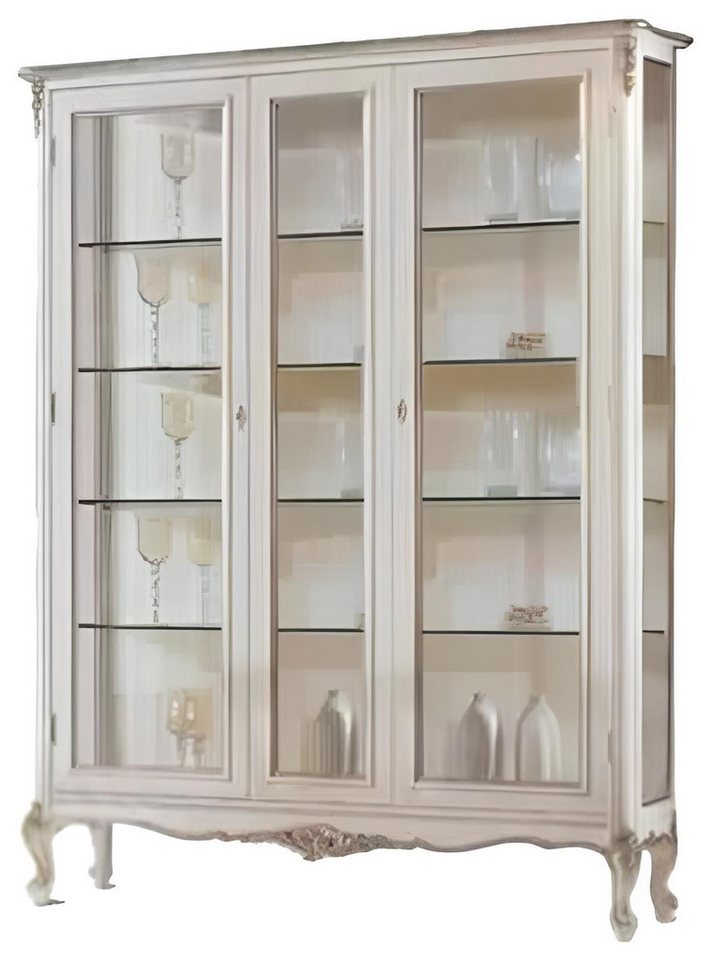 JVmoebel Vitrine Glas Vitrine 2 Tür Holz Wohnzimmer Schränke Design Möbel Neu (1-St., Vitrine) Made in Italy von JVmoebel