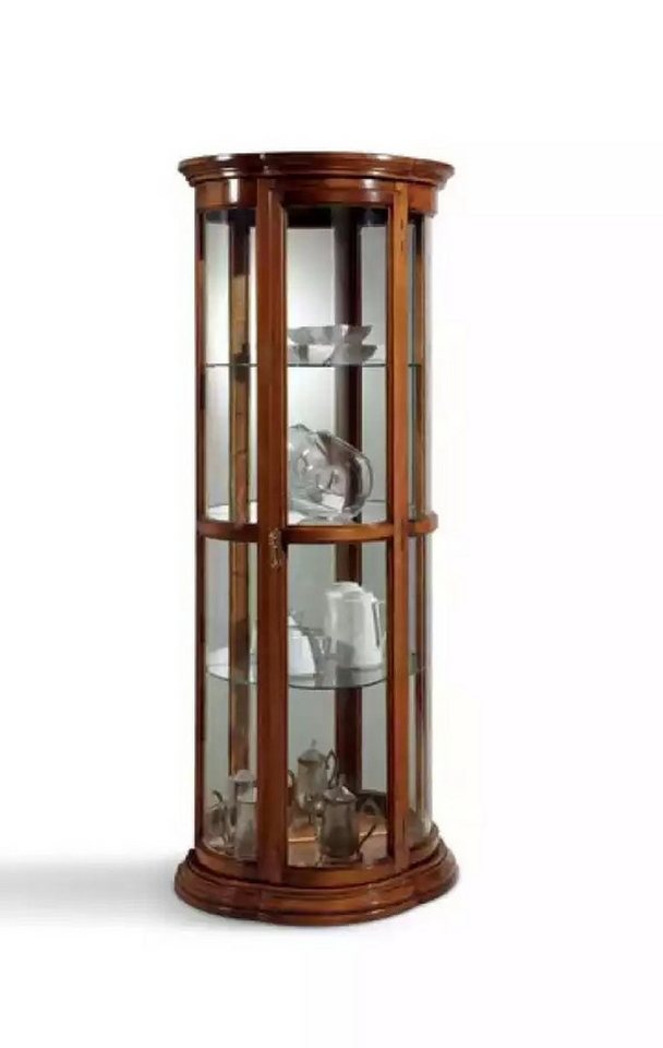 JVmoebel Vitrine Glasvitrine im Wohnzimmer aus Holz - stilvolle Anrichte Möbel (1-St., Nur Vitrine) Made in Italy von JVmoebel