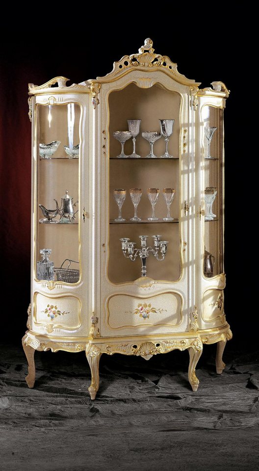 JVmoebel Vitrine Glasvitrine mit 3 Türen für das Wohnzimmer - Schrankmöbel Made in Europa JVmoebel Vitrine Glasvitrine mit 3 Türen für das Wohnzimmer - Schrankmöbel Made in Europa von JVmoebel