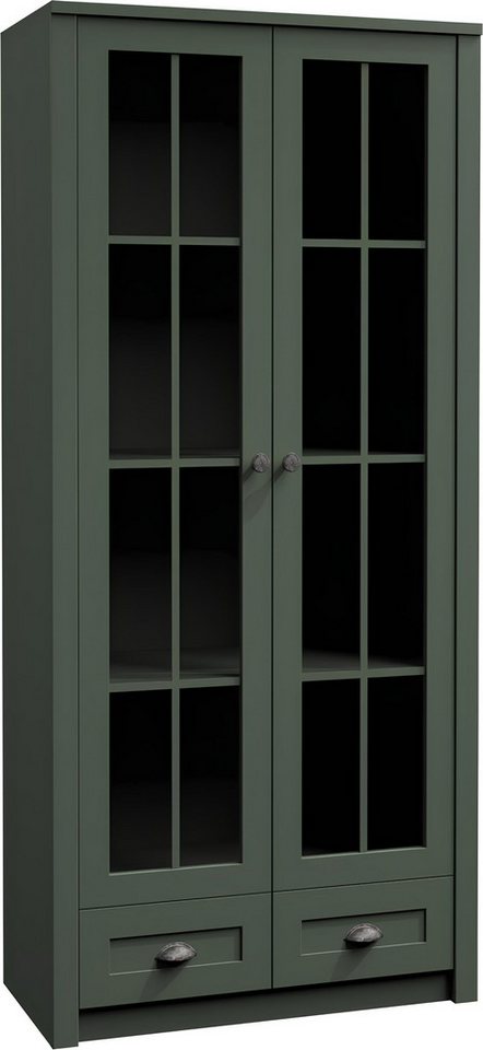 JVmoebel Vitrine Handgefertigter Landhausstil Vitrinen-Schrank aus Holz fürs Wohnzimmer Made in Europa JVmoebel Vitrine Handgefertigter Landhausstil Vitrinen-Schrank aus Holz fürs Wohnzimmer Made in Europa von JVmoebel